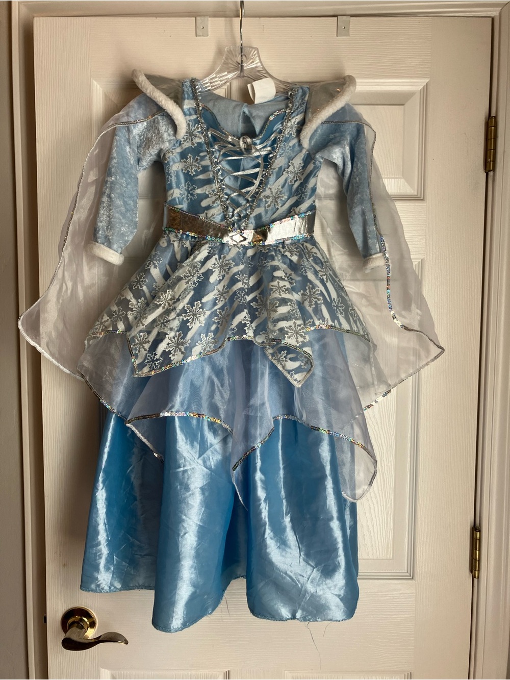 Blue Princess Ice Queen Costume Dress for Girls